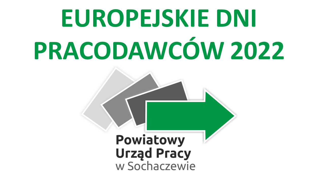 Baner EUROPEJSKIE DNI PRACODAWCÓW 2022 z logiem PUP Sochaczew
