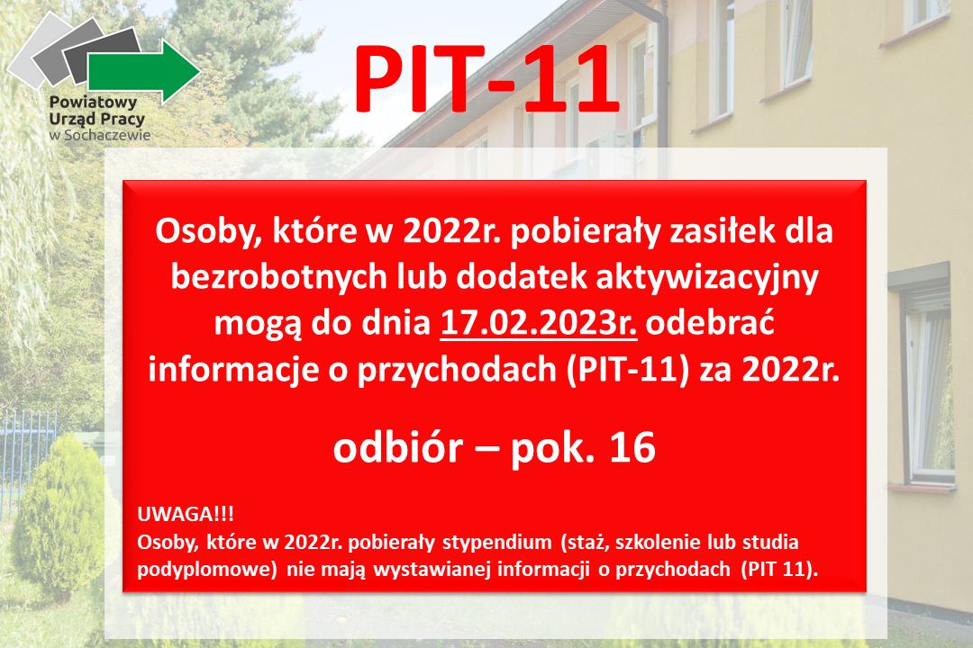Informacja o odbiorze PIT-11